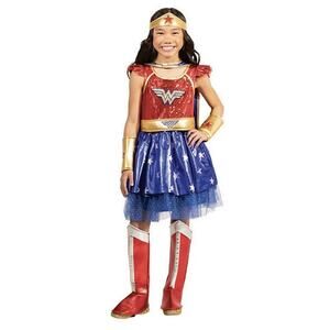 DC Comics Wonder Woman Tutu Dress Halloween Costume Size Medium 8-10 NEW